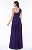 ColsBM Emmeline Royal Purple Modern A-line Half Backless Chiffon Floor Length Ruching Plus Size Bridesmaid Dresses