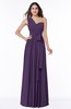 ColsBM Emmeline Violet Modern A-line Half Backless Chiffon Floor Length Ruching Plus Size Bridesmaid Dresses