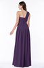 ColsBM Emmeline Violet Modern A-line Half Backless Chiffon Floor Length Ruching Plus Size Bridesmaid Dresses