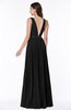 ColsBM Nicole Black Elegant A-line Sleeveless Chiffon Floor Length Pleated Plus Size Bridesmaid Dresses
