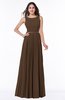 ColsBM Nicole Chocolate Brown Elegant A-line Sleeveless Chiffon Floor Length Pleated Plus Size Bridesmaid Dresses