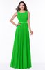 ColsBM Nicole Classic Green Elegant A-line Sleeveless Chiffon Floor Length Pleated Plus Size Bridesmaid Dresses