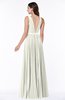ColsBM Nicole Cream Elegant A-line Sleeveless Chiffon Floor Length Pleated Plus Size Bridesmaid Dresses