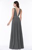 ColsBM Nicole Grey Elegant A-line Sleeveless Chiffon Floor Length Pleated Plus Size Bridesmaid Dresses