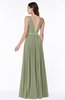 ColsBM Nicole Moss Green Elegant A-line Sleeveless Chiffon Floor Length Pleated Plus Size Bridesmaid Dresses