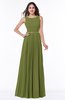 ColsBM Nicole Olive Green Elegant A-line Sleeveless Chiffon Floor Length Pleated Plus Size Bridesmaid Dresses