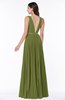 ColsBM Nicole Olive Green Elegant A-line Sleeveless Chiffon Floor Length Pleated Plus Size Bridesmaid Dresses