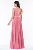 ColsBM Nicole Watermelon Elegant A-line Sleeveless Chiffon Floor Length Pleated Plus Size Bridesmaid Dresses