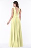 ColsBM Nicole Wax Yellow Elegant A-line Sleeveless Chiffon Floor Length Pleated Plus Size Bridesmaid Dresses