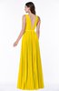 ColsBM Nicole Yellow Elegant A-line Sleeveless Chiffon Floor Length Pleated Plus Size Bridesmaid Dresses