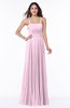 ColsBM Kailee Baby Pink Modern Spaghetti Zip up Floor Length Pleated Plus Size Bridesmaid Dresses