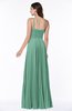 ColsBM Kailee Beryl Green Modern Spaghetti Zip up Floor Length Pleated Plus Size Bridesmaid Dresses