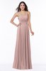 ColsBM Kailee Blush Pink Modern Spaghetti Zip up Floor Length Pleated Plus Size Bridesmaid Dresses