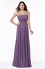 ColsBM Kailee Chinese Violet Modern Spaghetti Zip up Floor Length Pleated Plus Size Bridesmaid Dresses