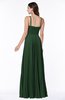 ColsBM Kailee Hunter Green Modern Spaghetti Zip up Floor Length Pleated Plus Size Bridesmaid Dresses