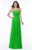 ColsBM Kailee Jasmine Green Modern Spaghetti Zip up Floor Length Pleated Plus Size Bridesmaid Dresses