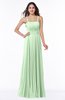 ColsBM Kailee Light Green Modern Spaghetti Zip up Floor Length Pleated Plus Size Bridesmaid Dresses