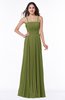 ColsBM Kailee Olive Green Modern Spaghetti Zip up Floor Length Pleated Plus Size Bridesmaid Dresses