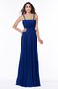 ColsBM Kailee Sodalite Blue Modern Spaghetti Zip up Floor Length Pleated Plus Size Bridesmaid Dresses