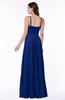ColsBM Kailee Sodalite Blue Modern Spaghetti Zip up Floor Length Pleated Plus Size Bridesmaid Dresses