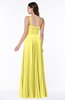 ColsBM Kailee Yellow Iris Modern Spaghetti Zip up Floor Length Pleated Plus Size Bridesmaid Dresses