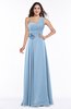 ColsBM Raquel Dusty Blue Elegant A-line Asymmetric Neckline Sleeveless Floor Length Sash Plus Size Bridesmaid Dresses