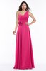 ColsBM Raquel Fuschia Elegant A-line Asymmetric Neckline Sleeveless Floor Length Sash Plus Size Bridesmaid Dresses