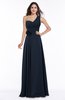 ColsBM Raquel Navy Blue Elegant A-line Asymmetric Neckline Sleeveless Floor Length Sash Plus Size Bridesmaid Dresses