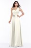 ColsBM Raquel Whisper White Elegant A-line Asymmetric Neckline Sleeveless Floor Length Sash Plus Size Bridesmaid Dresses