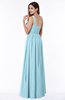 ColsBM Nova Aqua Modern A-line Asymmetric Neckline Sleeveless Half Backless Chiffon Plus Size Bridesmaid Dresses