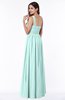 ColsBM Nova Blue Glass Modern A-line Asymmetric Neckline Sleeveless Half Backless Chiffon Plus Size Bridesmaid Dresses