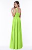 ColsBM Nova Bright Green Modern A-line Asymmetric Neckline Sleeveless Half Backless Chiffon Plus Size Bridesmaid Dresses