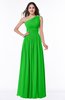 ColsBM Nova Classic Green Modern A-line Asymmetric Neckline Sleeveless Half Backless Chiffon Plus Size Bridesmaid Dresses