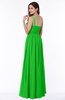 ColsBM Nova Classic Green Modern A-line Asymmetric Neckline Sleeveless Half Backless Chiffon Plus Size Bridesmaid Dresses