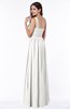 ColsBM Nova Cloud White Modern A-line Asymmetric Neckline Sleeveless Half Backless Chiffon Plus Size Bridesmaid Dresses