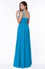 ColsBM Nova Cornflower Blue Modern A-line Asymmetric Neckline Sleeveless Half Backless Chiffon Plus Size Bridesmaid Dresses