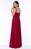 ColsBM Nova Dark Red Modern A-line Asymmetric Neckline Sleeveless Half Backless Chiffon Plus Size Bridesmaid Dresses