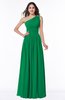 ColsBM Nova Green Modern A-line Asymmetric Neckline Sleeveless Half Backless Chiffon Plus Size Bridesmaid Dresses