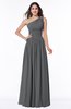 ColsBM Nova Grey Modern A-line Asymmetric Neckline Sleeveless Half Backless Chiffon Plus Size Bridesmaid Dresses