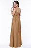 ColsBM Nova Light Brown Modern A-line Asymmetric Neckline Sleeveless Half Backless Chiffon Plus Size Bridesmaid Dresses