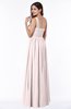 ColsBM Nova Light Pink Modern A-line Asymmetric Neckline Sleeveless Half Backless Chiffon Plus Size Bridesmaid Dresses