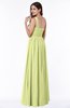 ColsBM Nova Lime Green Modern A-line Asymmetric Neckline Sleeveless Half Backless Chiffon Plus Size Bridesmaid Dresses