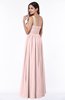 ColsBM Nova Pastel Pink Modern A-line Asymmetric Neckline Sleeveless Half Backless Chiffon Plus Size Bridesmaid Dresses