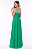 ColsBM Nova Pepper Green Modern A-line Asymmetric Neckline Sleeveless Half Backless Chiffon Plus Size Bridesmaid Dresses
