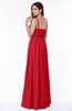 ColsBM Nova Red Modern A-line Asymmetric Neckline Sleeveless Half Backless Chiffon Plus Size Bridesmaid Dresses