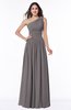 ColsBM Nova Ridge Grey Modern A-line Asymmetric Neckline Sleeveless Half Backless Chiffon Plus Size Bridesmaid Dresses