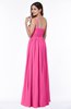 ColsBM Nova Rose Pink Modern A-line Asymmetric Neckline Sleeveless Half Backless Chiffon Plus Size Bridesmaid Dresses