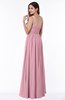 ColsBM Nova Rosebloom Modern A-line Asymmetric Neckline Sleeveless Half Backless Chiffon Plus Size Bridesmaid Dresses