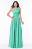 ColsBM Nova Seafoam Green Modern A-line Asymmetric Neckline Sleeveless Half Backless Chiffon Plus Size Bridesmaid Dresses