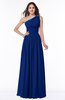 ColsBM Nova Sodalite Blue Modern A-line Asymmetric Neckline Sleeveless Half Backless Chiffon Plus Size Bridesmaid Dresses
